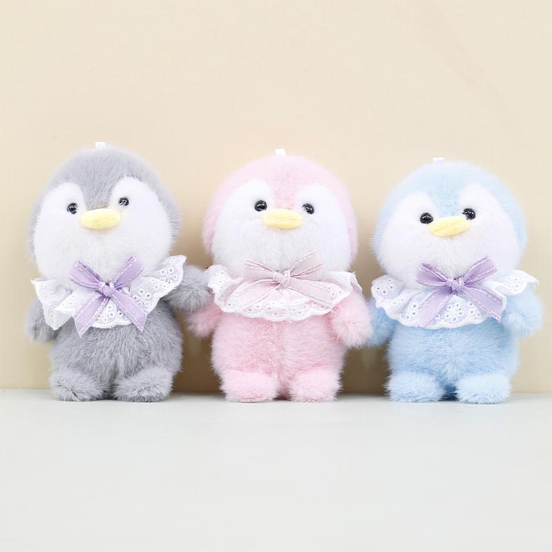 Charming Little Penguin Plushie Soft Short Plush Bag Ornament Pp Cotton Filling