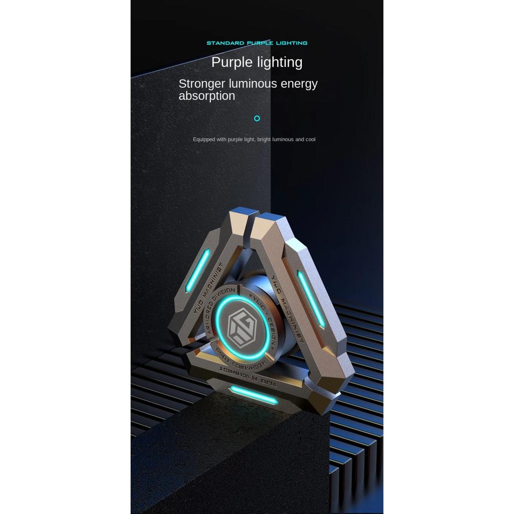 Technology Smart Fidget Spinner Metal Alloy Gyro Luminous Hand Stress Relief Toy Boy Adults Birtday Gifts STELLAR NUCLEUS
