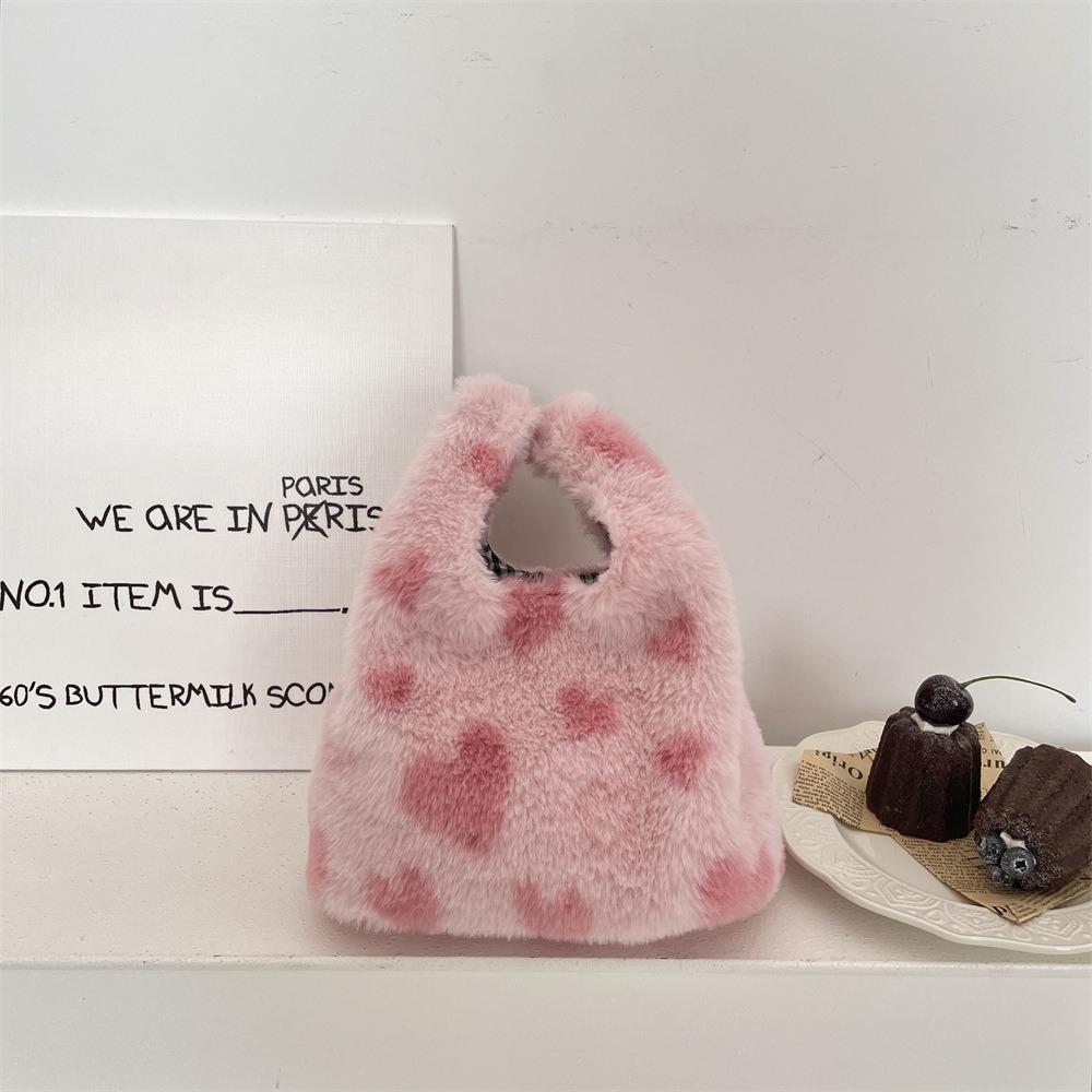 Женский клатч с леопардовым принтом, мягкий плюшевый, осенне-зимний, модная сумочка, тоут, для хранения