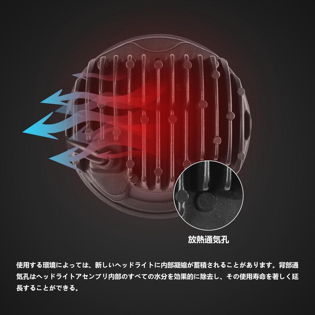 Vancroser Cross Cab CC110 Светодиодная фара для мотоцикла с ДХО, переключение ближнего/дальнего света /24В IP68