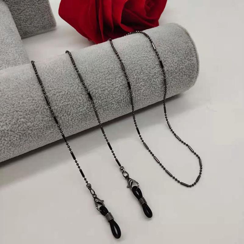Fashion Woman Sunglasses Chain Cylinder Bead Chain Anti-Falling Glasses Eyeglasses Cord Necklace