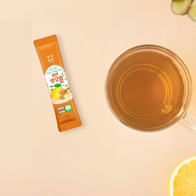 Rich Farmer NFC Squeezed Lemon Ginger Juice Sticks 14p, 210g, 3 Pieces