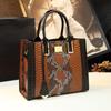 Leather Texture Women's Bag Fashion Shoulder Handbag Middle-aged Mother Elegant Shopping Bag