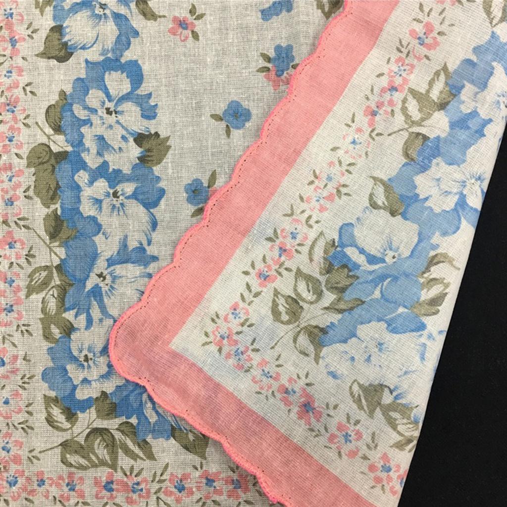 Floral Pattern Handkerchief for Women Wedding Handkerchief Pocket Handkerchief for Bride Groom Wedding Gift