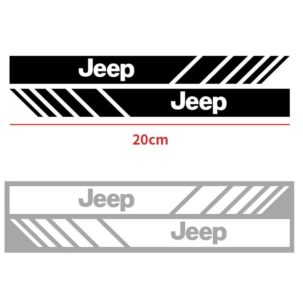 2Pcs Car Rearview Mirror Sticker Decal Waterproof Car Exterior Accessories For Jeep Wrangler Grand Cherokee Compass Renegade