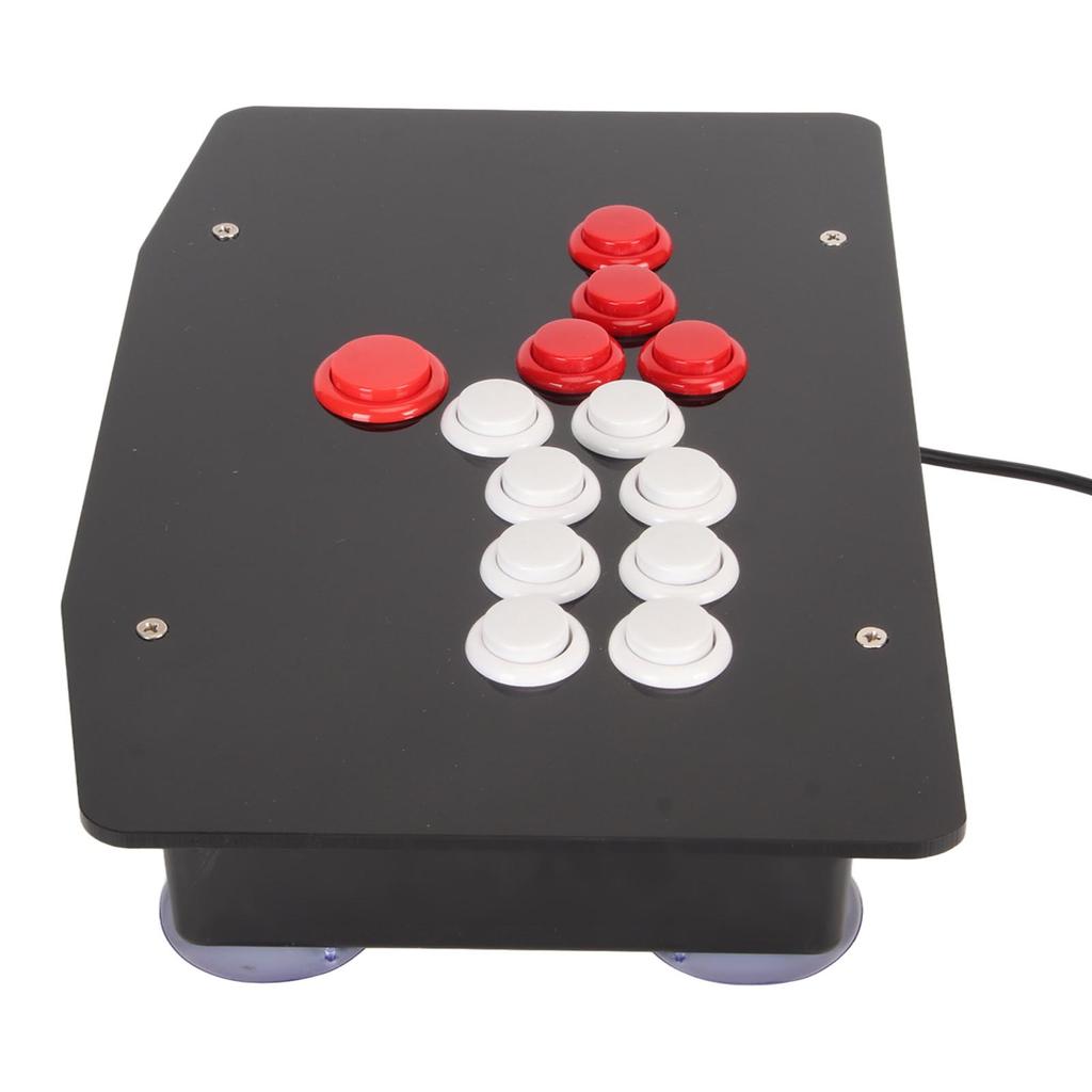 Arcade Fight Stick with USB 2.0 Port 5 Directional Keys and 8 Large Function Buttons Arcade Game Fighting Joystick