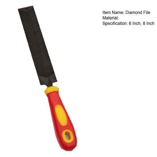 Алмазный напильник, коррозионностойкая стальная деревянная напильник ромбовидной формы