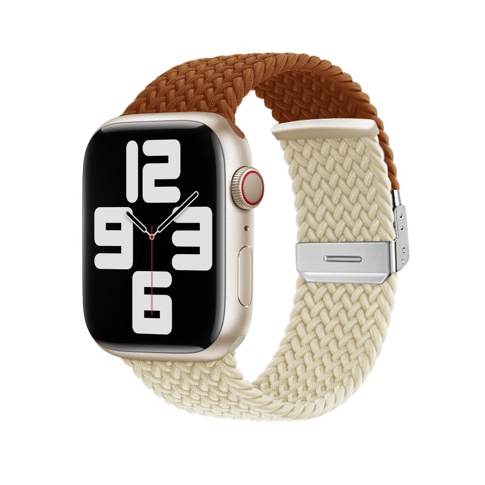 Плетеный нейлоновый ремешок для Apple Watch Band Ultra 10 9 8 7 49 мм 46 мм 45 мм 44 мм Регулируемый браслет 6 5 4 SE 41 мм 42 мм 40 мм Correa