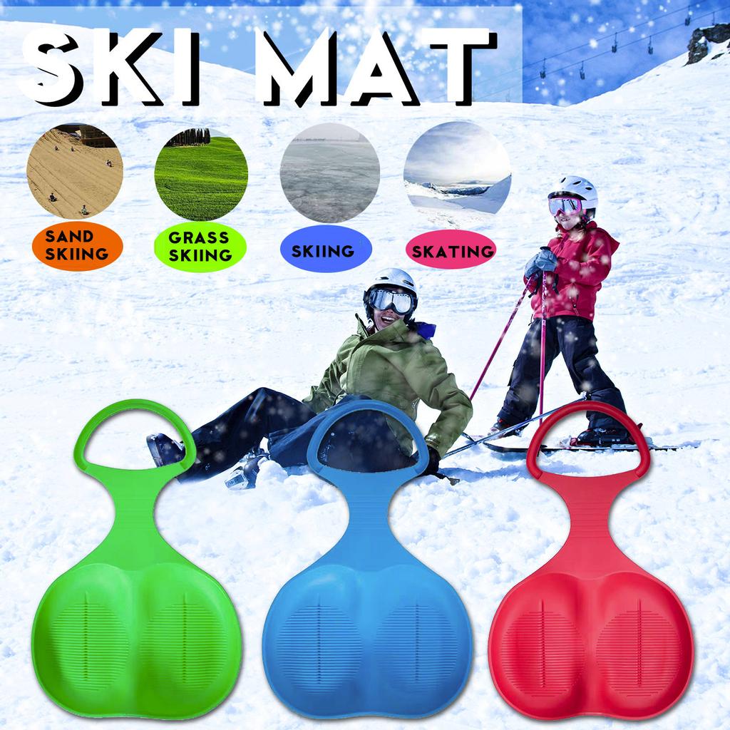 Snow Sled Board Outdoor Winter Plastic Skiing Boards Snowboard Sled Luge for Kid