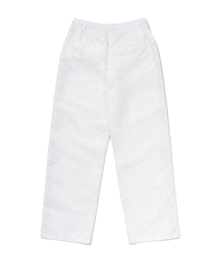 YOUHEE Star Pattern Layered Banding Track Pants_White
