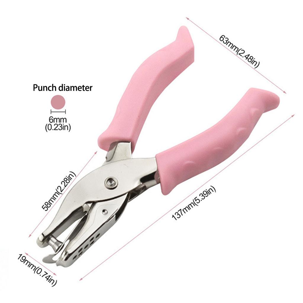 Дырокол на одно отверстие, компостер для билетов, дырокол с удобной рукояткой для бумажных поделок, офисные аксессуары