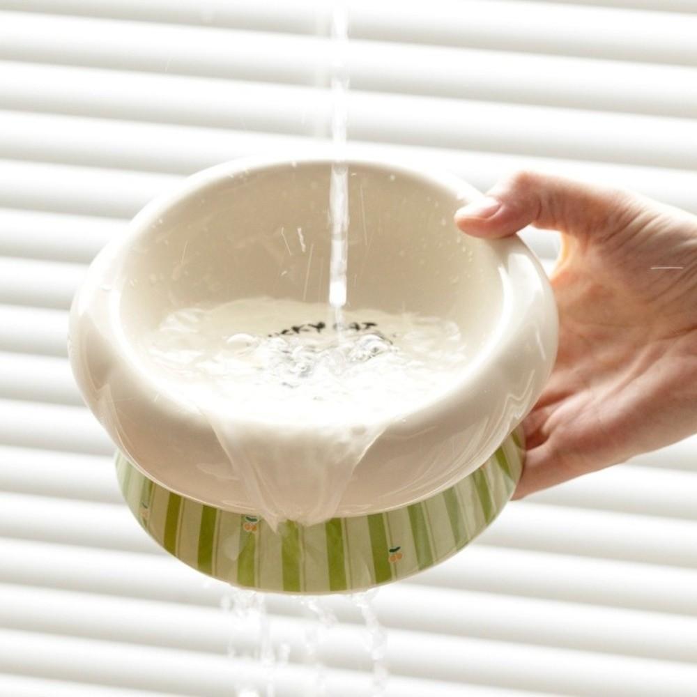 Wide Mouth Dog Food Feeder Anti-Slip Base Elevated Feeding Bowl  for Cats Dog Puppy