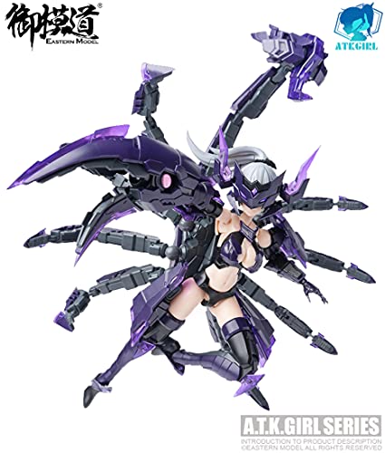 Doyusha Eastern Model ATK Girl SERQET 1/12 Scale Pre-Colored Plastic Model Kit, Approximately 14cm Tall