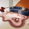 Dopamine Color Bedroom Decor Creativity Carpet Irregular Shape Carpets for Living Room Washable Bedside Floor Mat Anti Slip Rug