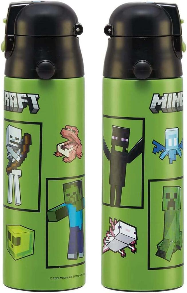 Skater Бутылка для воды 580 мл Minecraft Direct Drinking нержавеющая сталь спортивная бутылка SDC6N-A