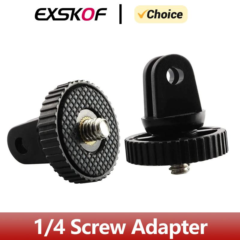 Адаптер для крепления штатива камеры, адаптер-переходник с винтом 1/4 для GoPro Hero 12 11 10 9 8 7 6 5 Insta360 Sjcam AKASO DJI Аксессуары