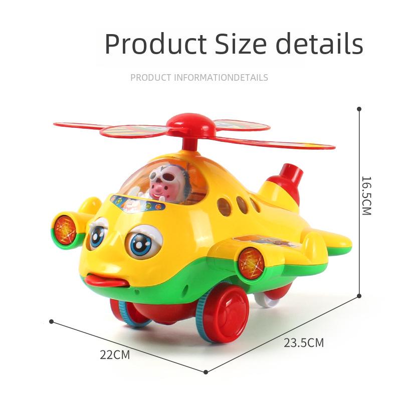 Горячая новинка Мультяшный самолет-выгульщик собак - большая игрушка-животное с ручным приводом