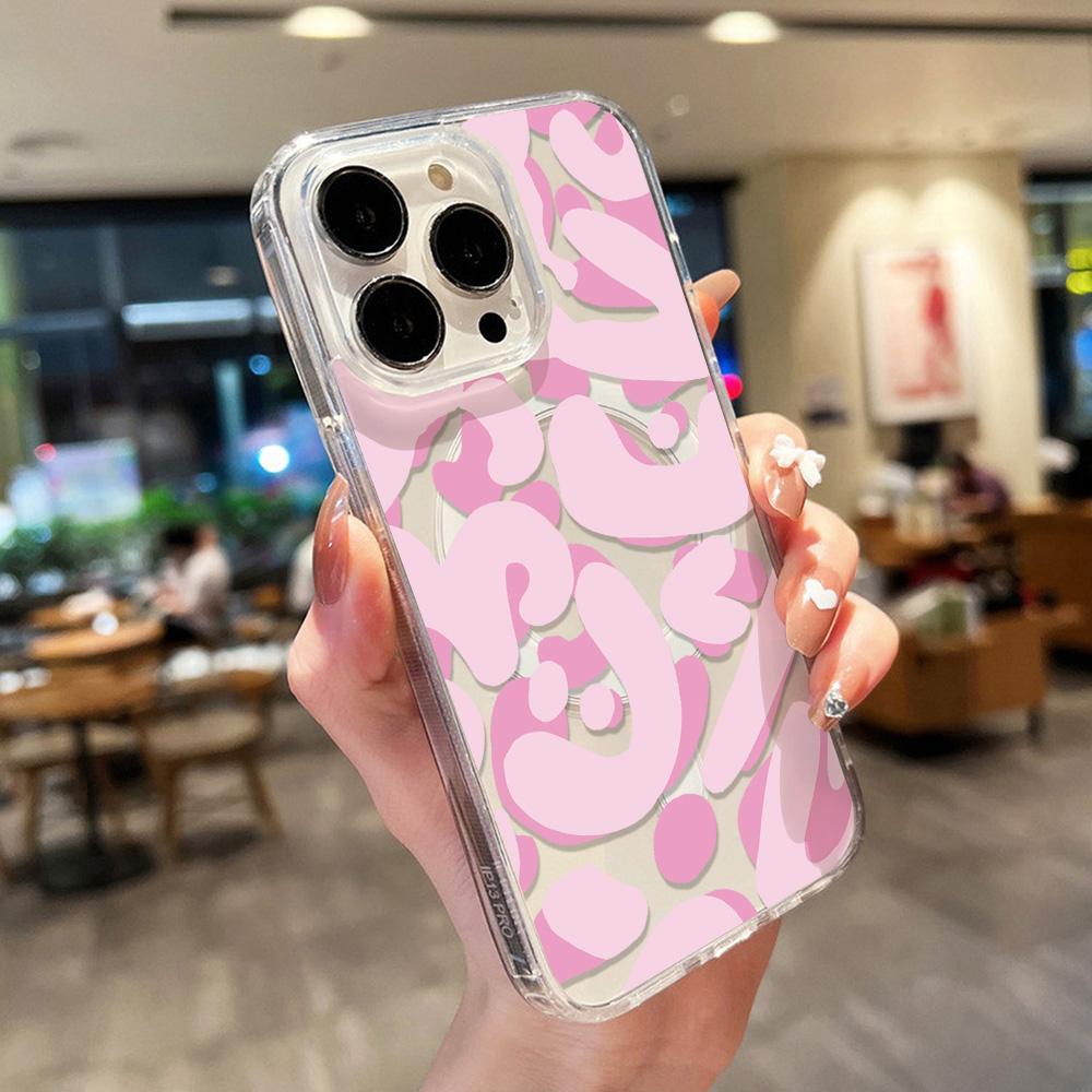 Магнитный чехол для телефона для iPhone 12 14 16 17 Pro 17 16 15 14 13 12 Pro Max 12 13 14 15 16 Высококачественный противоударный чехол Полная защита Милый стиль