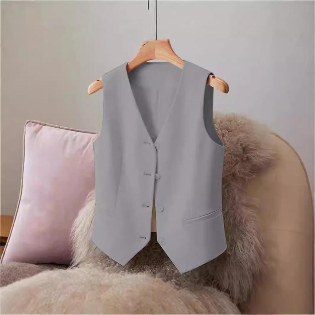 Женский универсальный жилет без рукавов: Профессиональная рабочая одежда для весны и осени