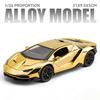 1/24 Lamborghini LP770-4 Alloy Electroplated Sports Car Model Diecasts Metal Racing Super Car Vehicles Model Sound Light Kids Toy Gift