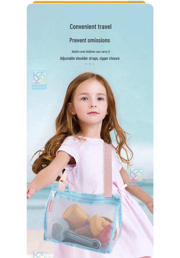 Kids' Beach Toy Set: Water Bottle, Sand Tools, Watering Can, Planting Kit & Crossbody Bag