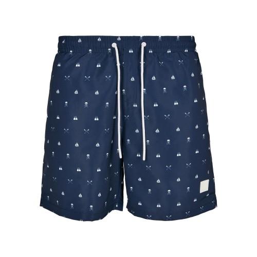 Urban Classics Mens Patterned Swim Shorts