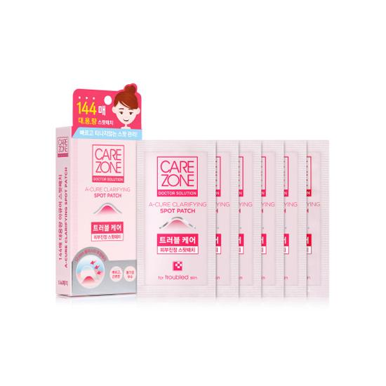 CARE ZONE A-CURE Clarifiying Spot Patch 12 листов 144 патчей
