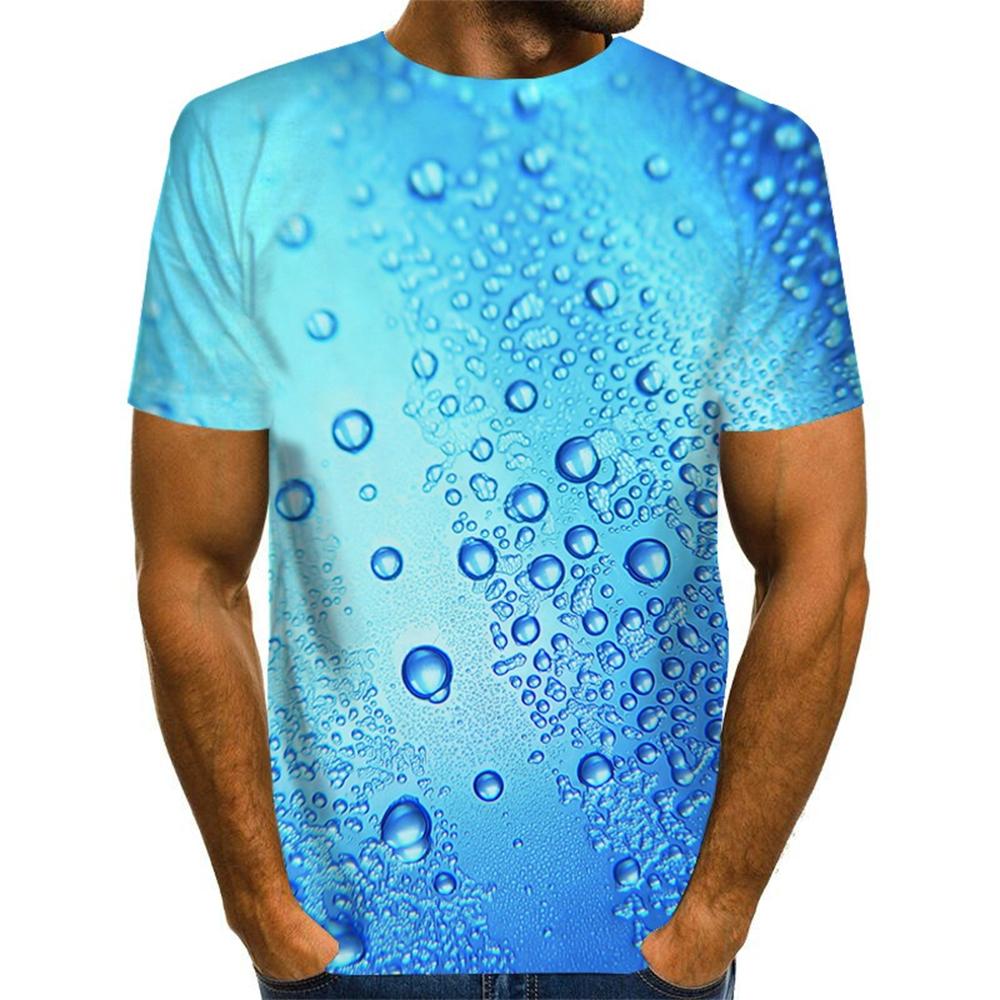 Summer Cool Fashion 3D Beer Printing T-shirt Men's Personality Graphic Tee Casual Short-sleeve Shirts Tops Plus Size 100-6XL