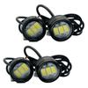 LISPHOS Strobe Light LED Fog Lamp Мотоциклетный Firefly Велосипедный противотуманный фонарь Стробоскоп Автомобильный Firefly Светодиодный свет Мигающий светодиодный Firefly Lamp Flash (2 белых огня x 2)