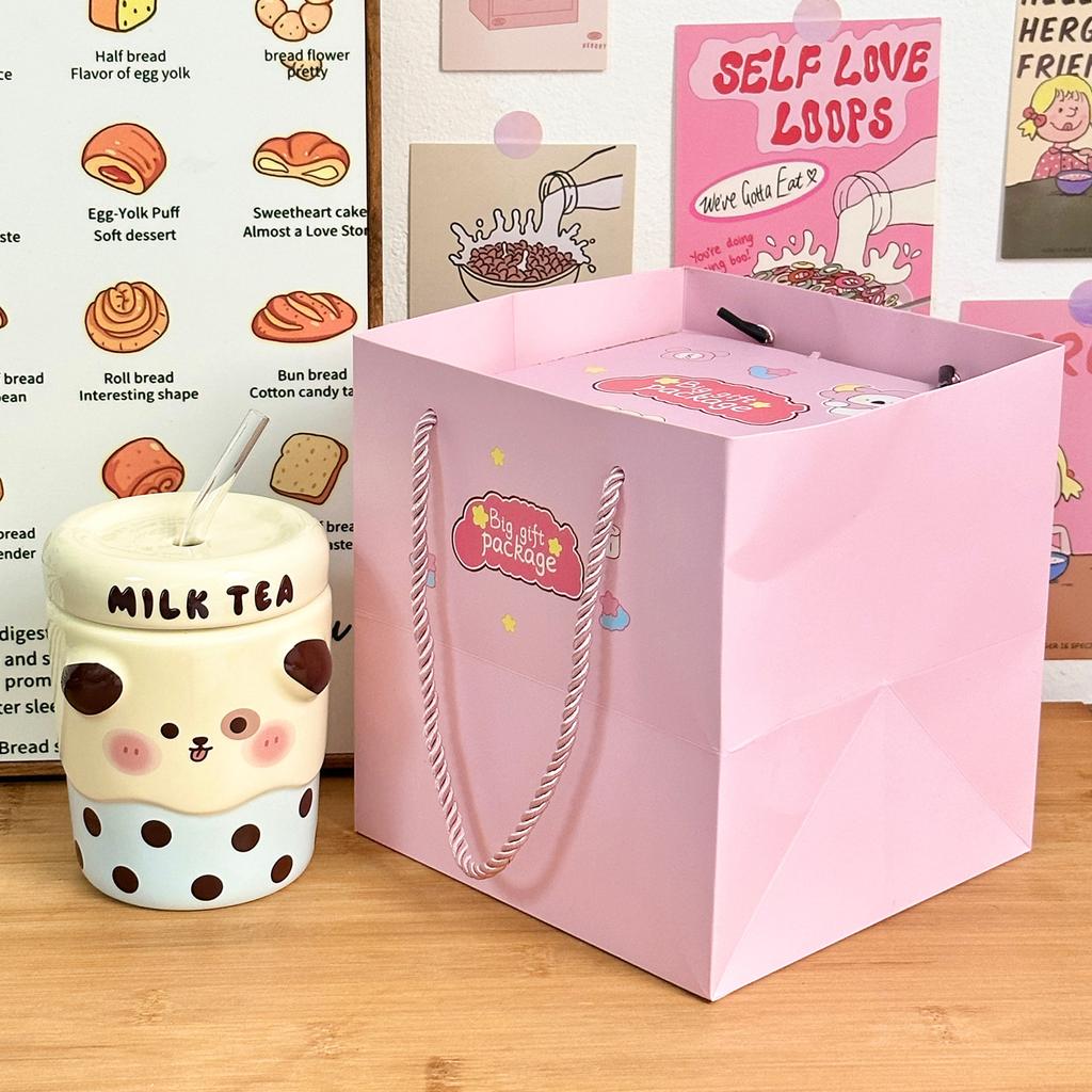 Керамическая чашка-соломинка Сувенирный подарок для девочек Чашка для воды Кружка с высоким дизайном Офисная чашка Домашняя чашка для пары Мужчины