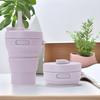 Silicone Folding Cup 450ml Reusable Portable Telescopic Coffee Cups Outdoor Camping Travel Hiking Collapsible Cup Drinkware