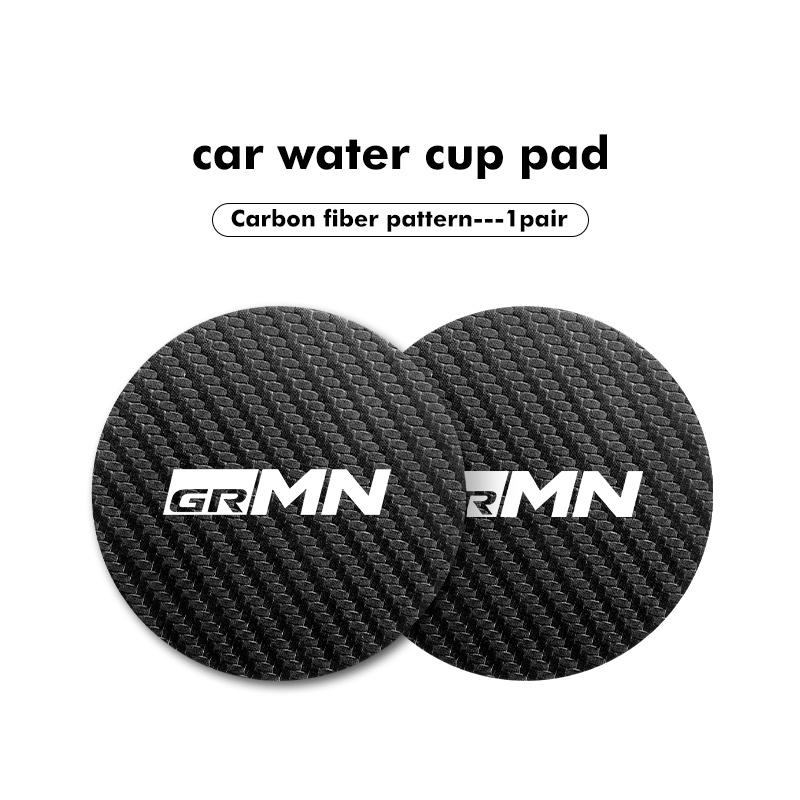 RE12Pcs Car Coaster Water Cup Anti-slip Pad Mat For Toyota Crown GR Sport Corolla YARIS Auris C-HR Hilux Vios Prius