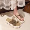 Flip-flops Women's Summer Thick-soled Shoes Roman Women's Semi-slippers