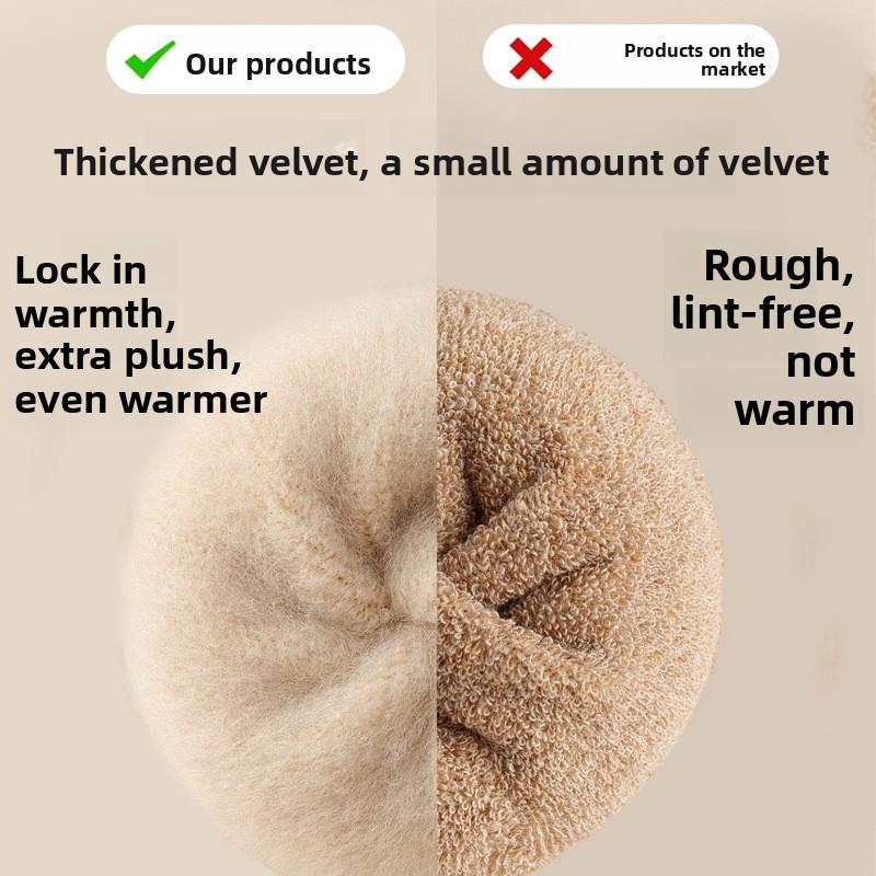 Женские осенне-зимние утолщенные теплые кашемировые носки до колена, не сдавливающие ногу