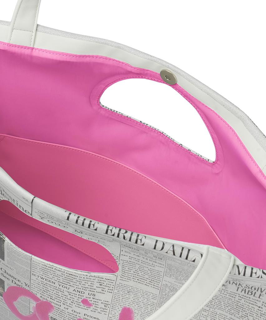 Grailz News Paper Tote Bag [Gray]