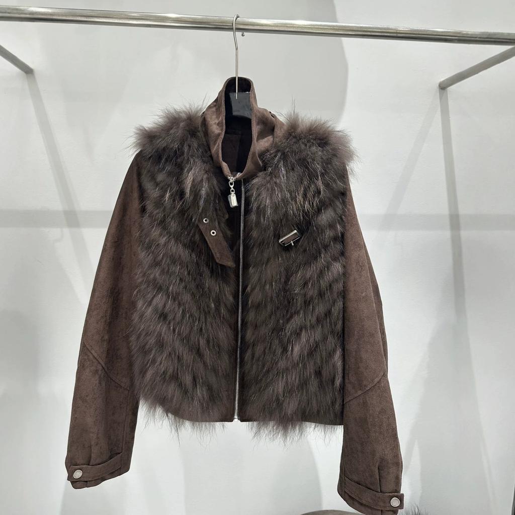 Европейская и американская зимняя новая ретро универсальная куртка с воротником-стойкой женский жилет из натурального натурального меха лисы пуховик короткий