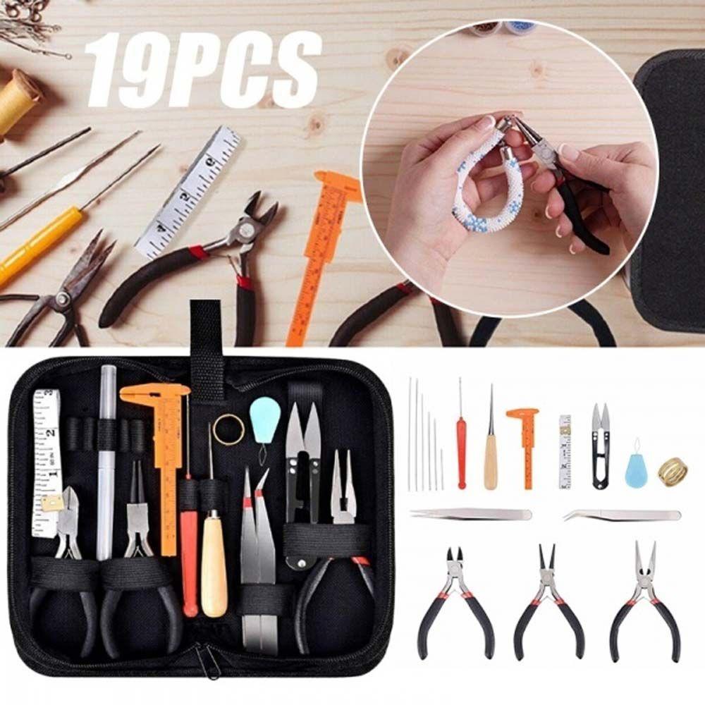 Black Bag Casting DIY Jewelry Findings Pliers Supplies Jewelry Repair Tools Set Jewelry Making Kit