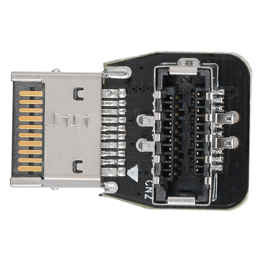 Передний разъем адаптера TYPEE для материнской платы ПК USB3.1 10G 90-градусный поворотный коленчатый преобразователь PH74B