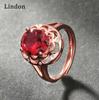 Классическое кольцо Lindon из медного сплава с цирконием, женские ювелирные изделия, свадебный подарок для вечеринки