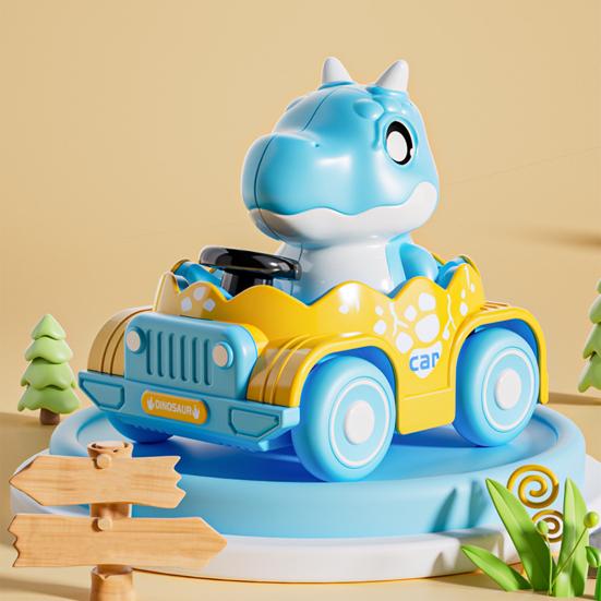 Yousheng Kids Dinosaur Car Toy Press Go Inertia Drive Detachable Dino Racing Vehicle 0-3 Toddlers Boys Girls Educational Cartoon Dinosaur Truck Toy