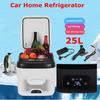 25L Portable Home Car Auto Refrigerator Mini Fridges DC 12/24V Freezer Cooler Heater Keep Warm Fresh for Pinic Camping 110/220V