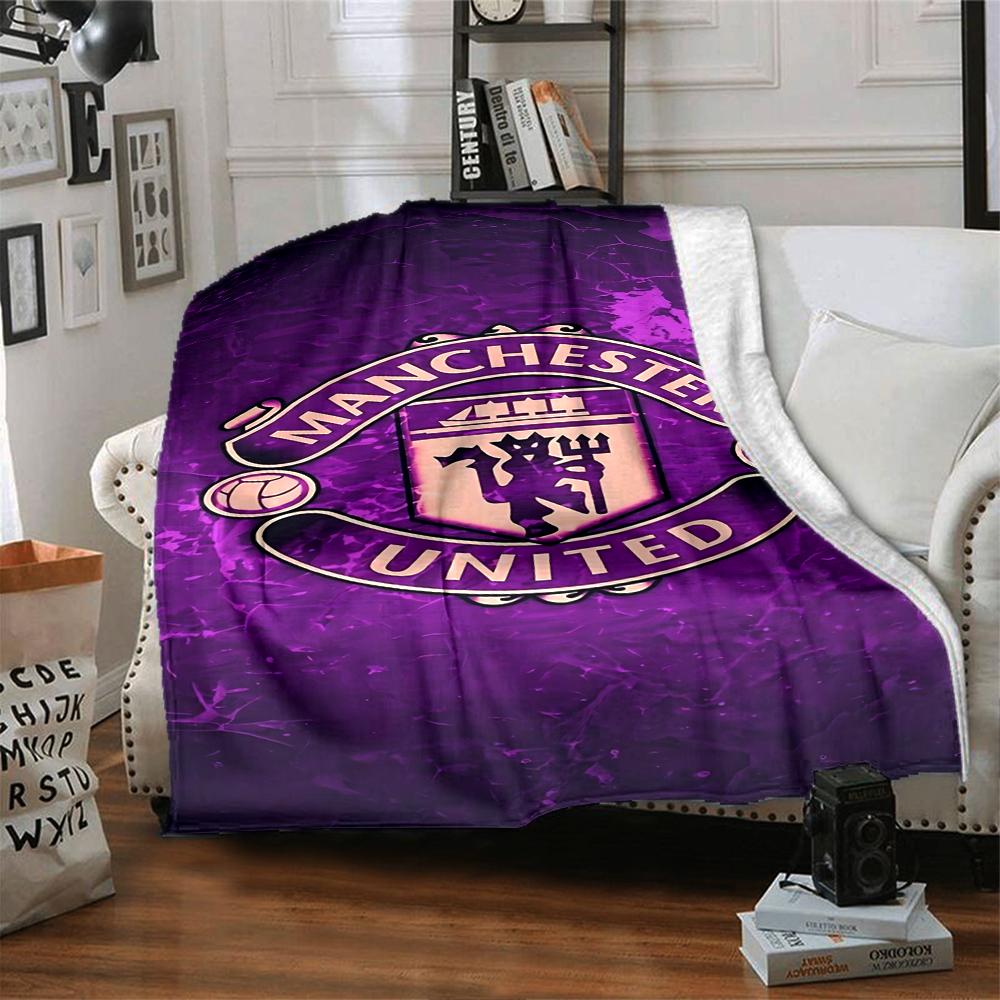 Manchester City Crest Blankets Flannel Printed Breathable Warm Throw Blanket for Home Office Bedspreads 0708a9