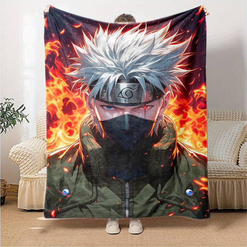 Naruto Blanket Comfortable Great for Bedding Picnics Bed for All Seasons Warmthful Decor Unique Gift for Family and Friends Camping