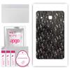 apgo Protective Skin Sticker for the Back Compatible with Samsung Galaxy Tab E 8.0, Wrap Film, Foil, Vinyl - Pattern Carbon Black Pixel
