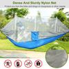 Camping Hammock with Net Lightweight Double Hammocks Parachute Nylon Hammock Swing for Backpacking Beach Backyard Patio Hiking