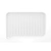 Richell Plastic Draining Tray, White, 41 x 28 x 5 cm, Shelly, Small, with Drainage Tray Stopcock, Reversible, Antibacterial
