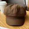 Windproof Beret Cap Solid Color Painter Peaked Hat  Autumn Winter Girl Accessories