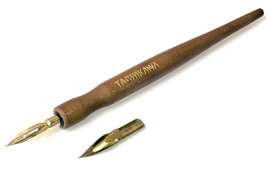 Tachikawa Pin Manufacturing Премиальный держатель для перьев Free TAMO Шоколад 1 Дополнительное перо PFTCWE Co. +