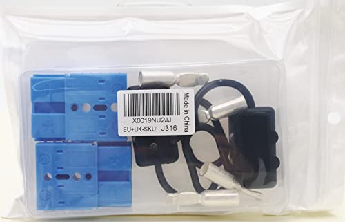 CESFONJER Разъем аккумулятора 120A, быстроразъемный модульный силовой разъем, быстроразъемный для автомобиля, автодома, каравана, кемпера, лодки (Подходит для провода 2 AWG)