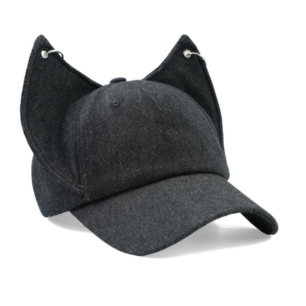 Sunscreen Cat Ears Baseball Cap Y2k Sun Hat Designer Women Peaked Cap Female